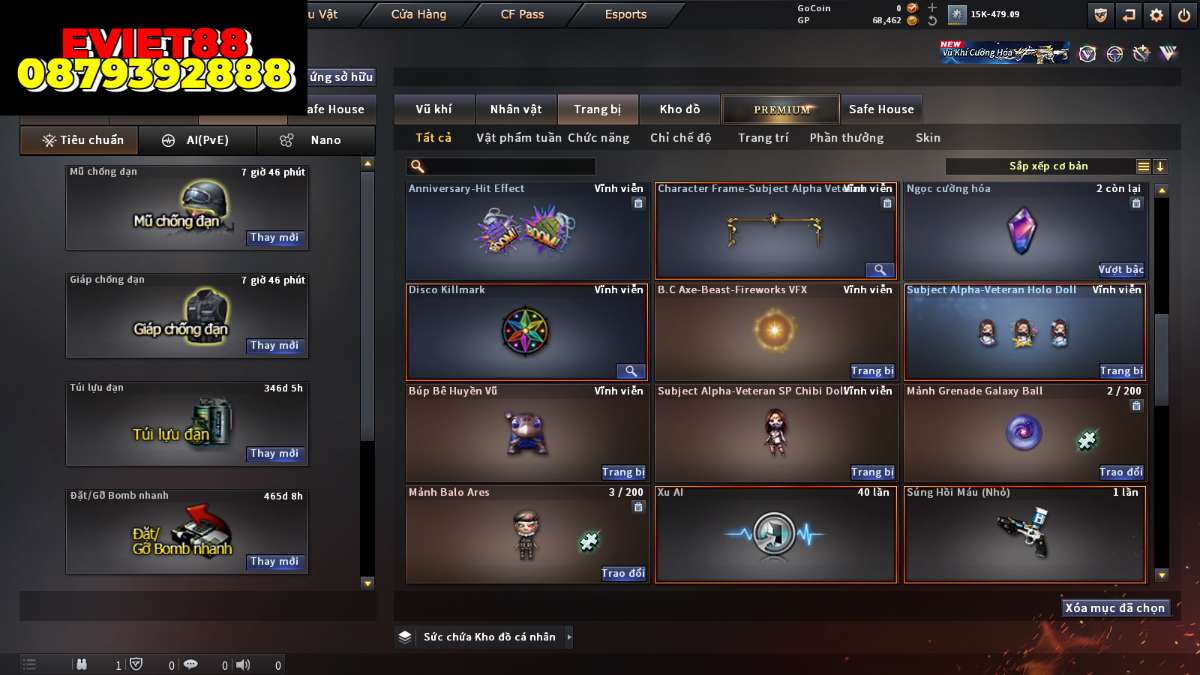 shop acc cf uy tin gia re